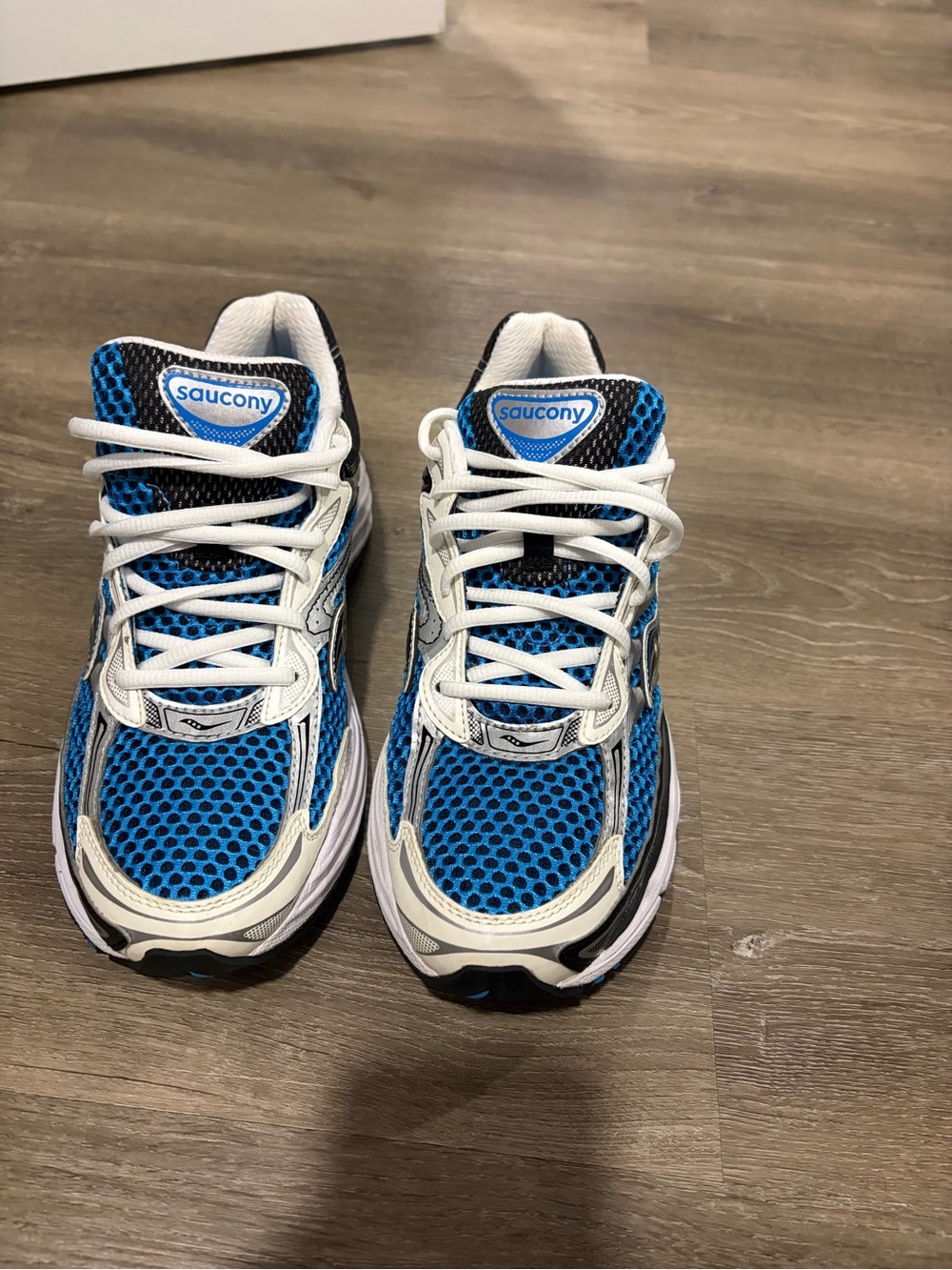 Saucony Kids Blue and White Athletic Sneakers